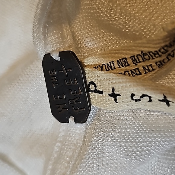 NWT Free People We the Free On My Mind Oversized V Neck Linen Blend Shirt - Picture 7 of 8